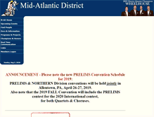 Tablet Screenshot of midatlanticdistrict.com